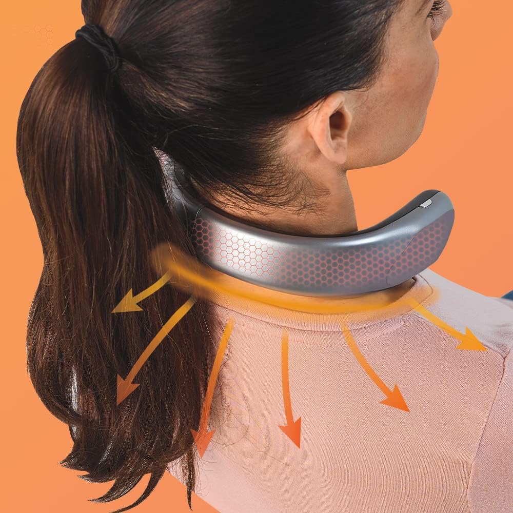 Wearable Neck Heater | Rechargeable Hands-Free Personal Neck Warmer | Adjustable 4 Heat Settings, Lightweight & Comfortable Heater