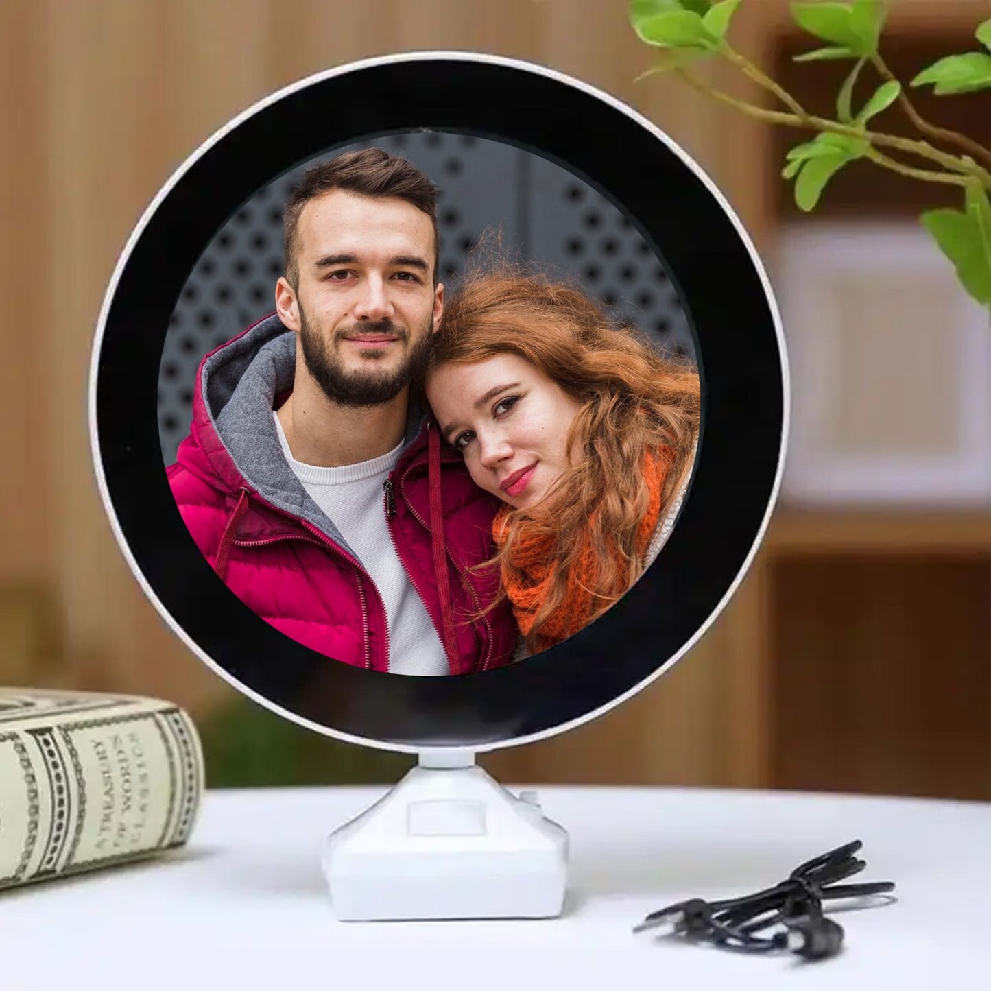 2 in 1 Mirror Come Photo Frame with Led Light