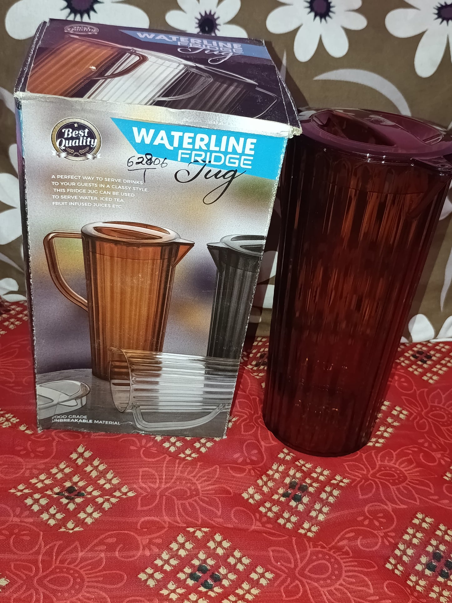Waterline fridge jug