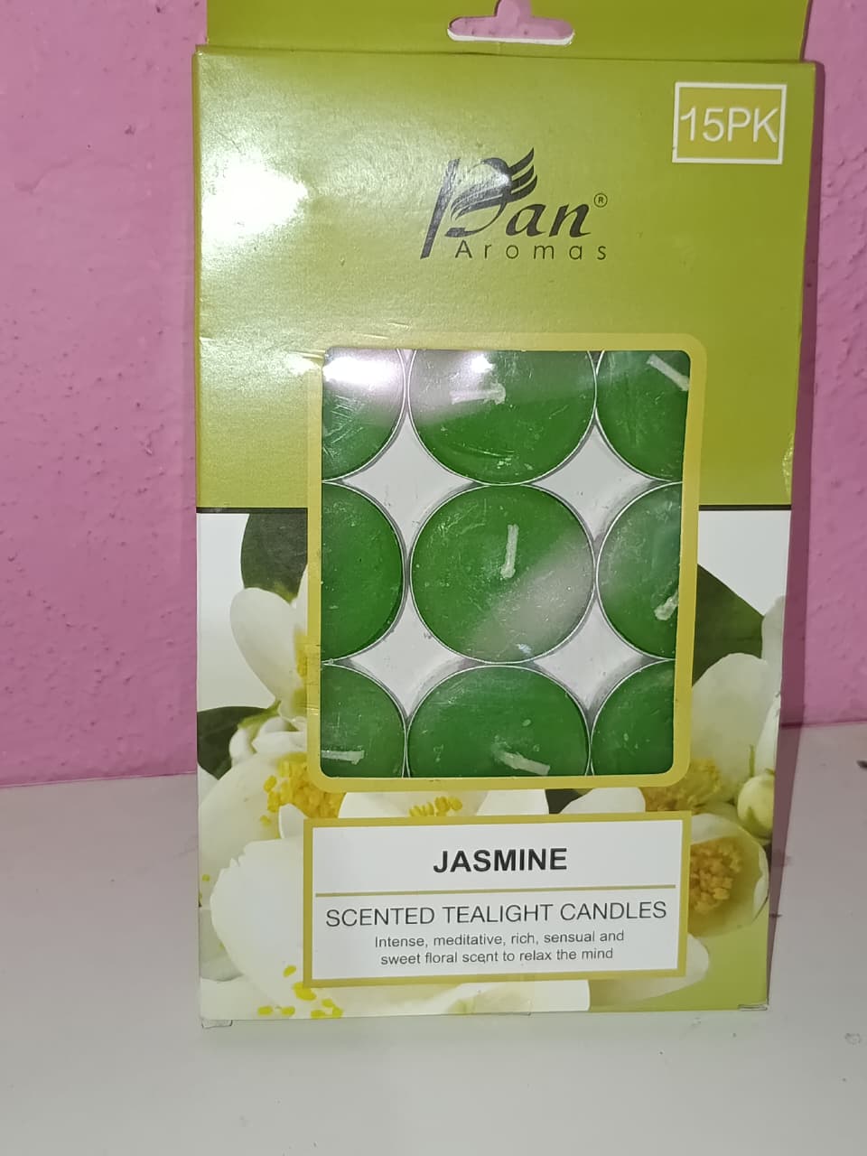 Pan Aromas Orchard Blossom Scented Tealight Candles.