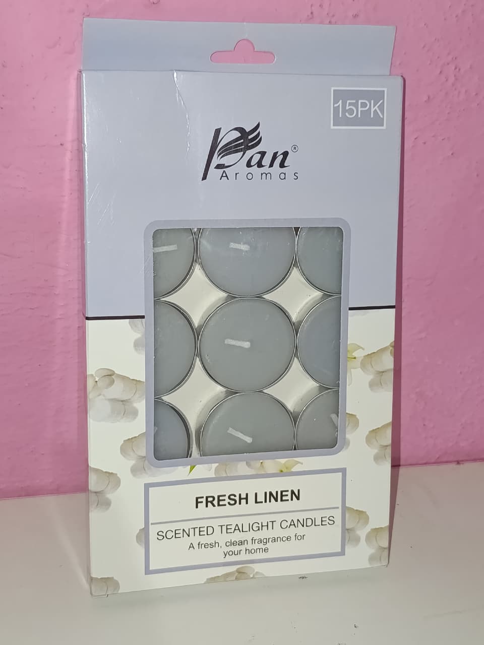 Pan Aromas Orchard Blossom Scented Tealight Candles.