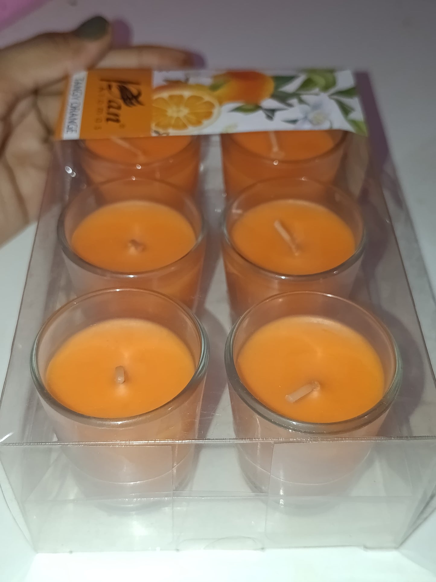 Pan Aromas Fresh Lavender Scented Tealight Candles | Long Lasting Aromatherapy Candles for Home Décor, Relaxation & Fresh Fragrance (Pack of 6)
