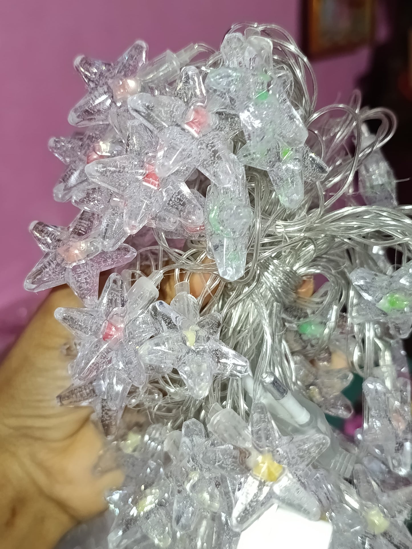 Crystal Ball LED Decorative String Light – Warm White Fairy Lights for Home, Festival & Party Decoration