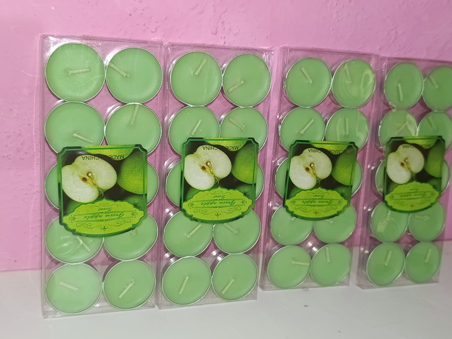 rose-scented tea light candles 10pcs