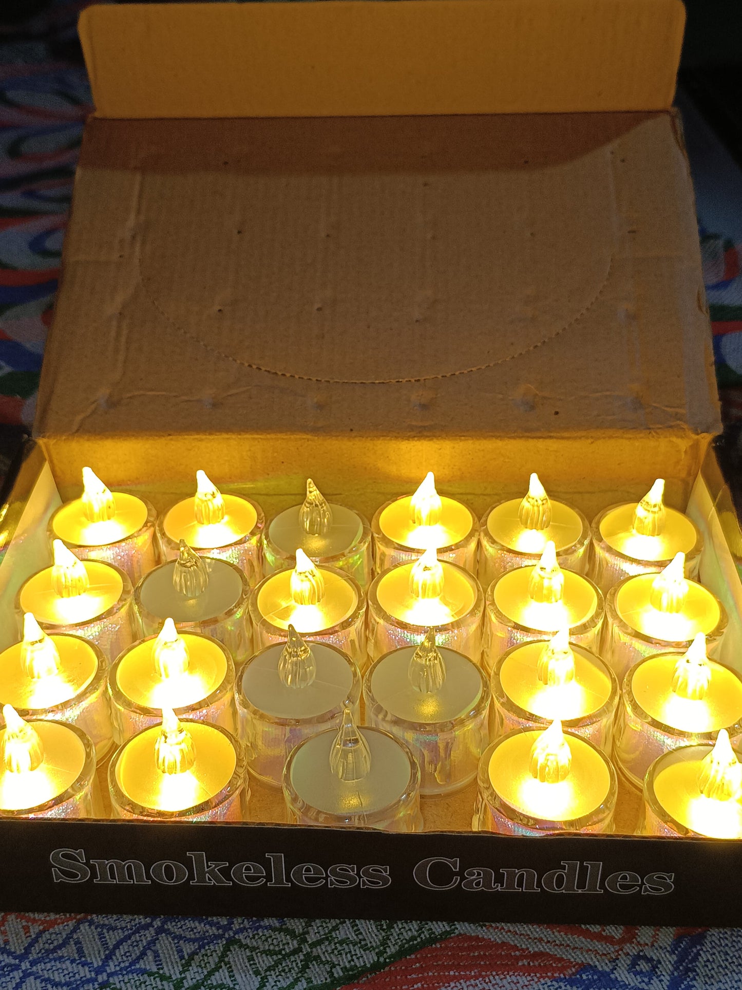 Elegant LED Tea Light Candles (Set of 6) – Flameless, Smokeless Decorative Lights for Home Décor, Festivals & Gifting