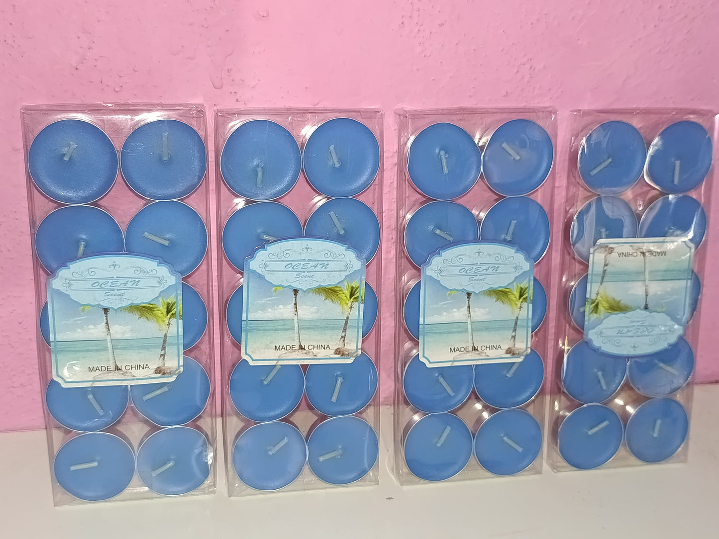rose-scented tea light candles 10pcs