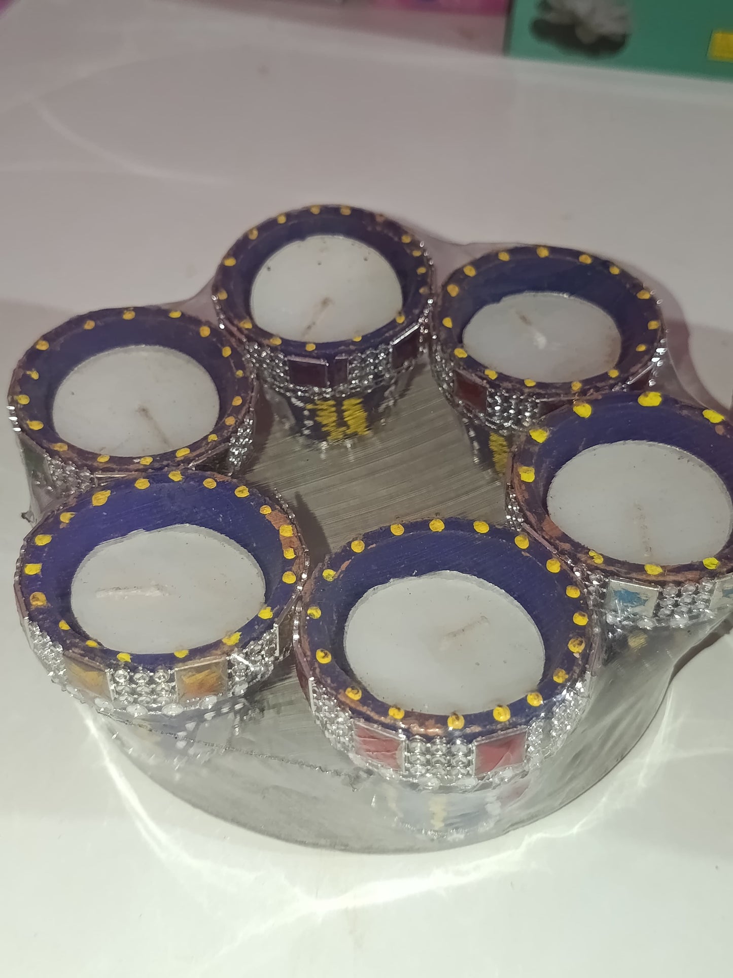 Handmade Earthen Clay Terracotta Diya Set of 6