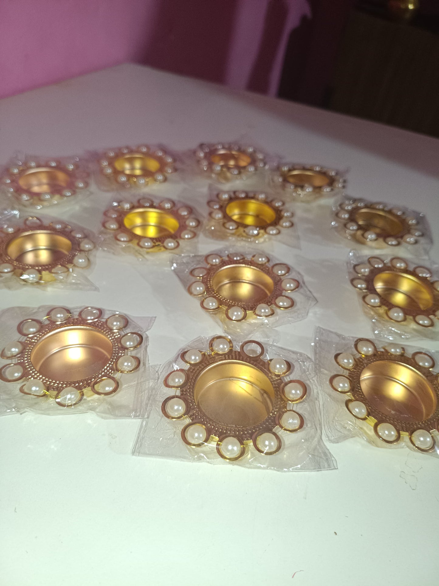 4 pcs Traditional Diya holder for Festivals tea light |Diwali