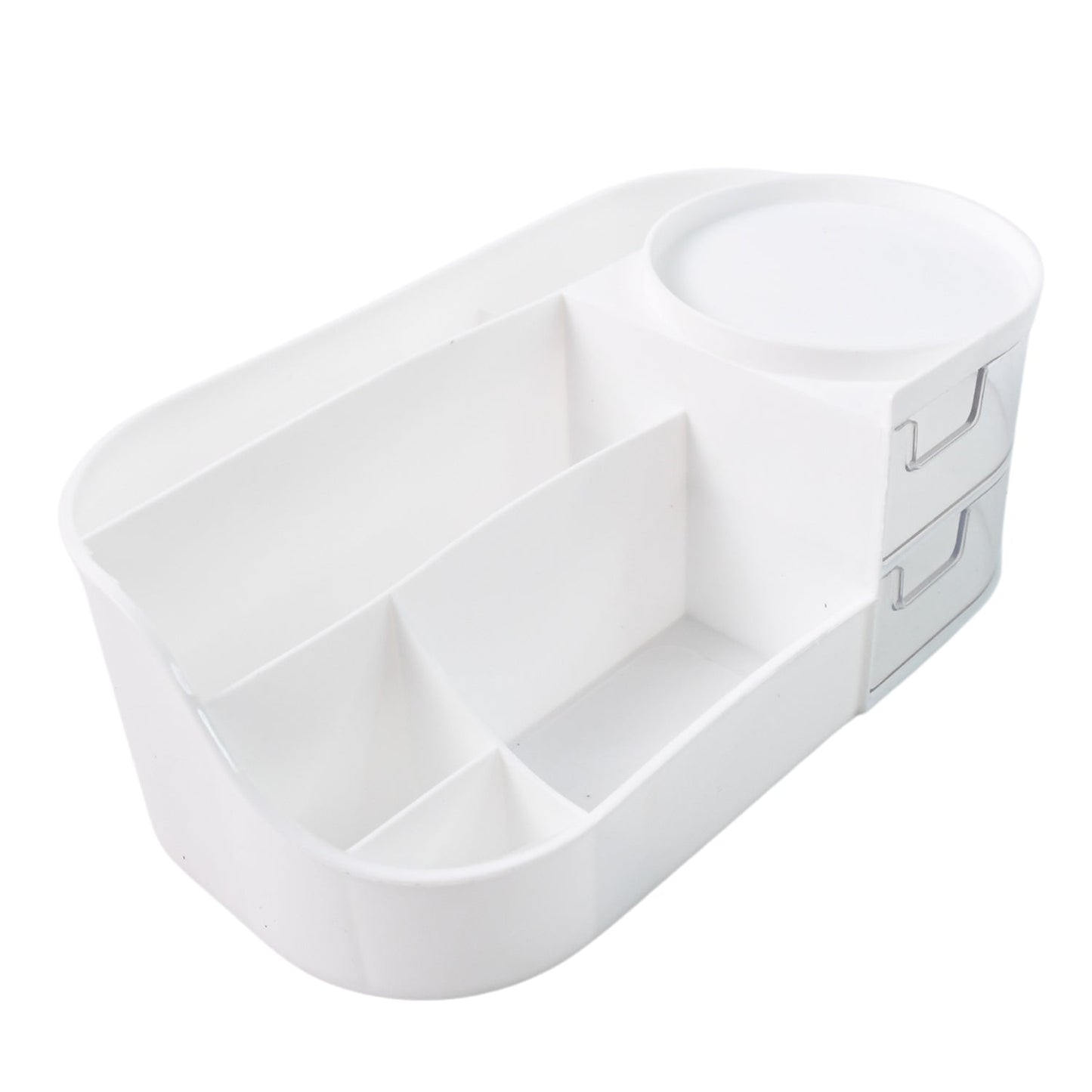 Multi-Functional Plastic Vanity Storage Box by Organivo