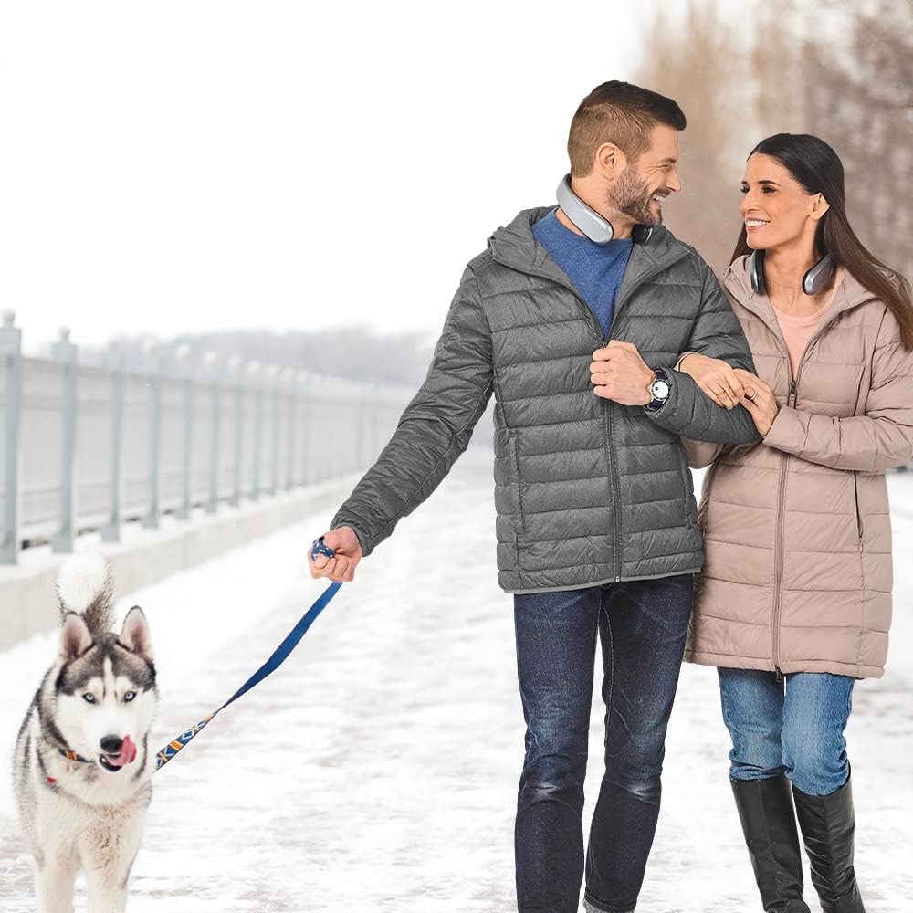 Wearable Neck Heater | Rechargeable Hands-Free Personal Neck Warmer | Adjustable 4 Heat Settings, Lightweight & Comfortable Heater
