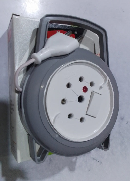 Allwyn Heavy Duty Flex Box 6A, 240V with Extension Cord, Universal Socket & Indicator – Durable Power Extension Board with 5miter wire