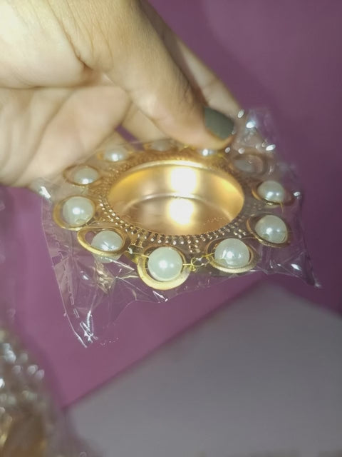 4 pcs Traditional Diya holder for Festivals tea light |Diwali