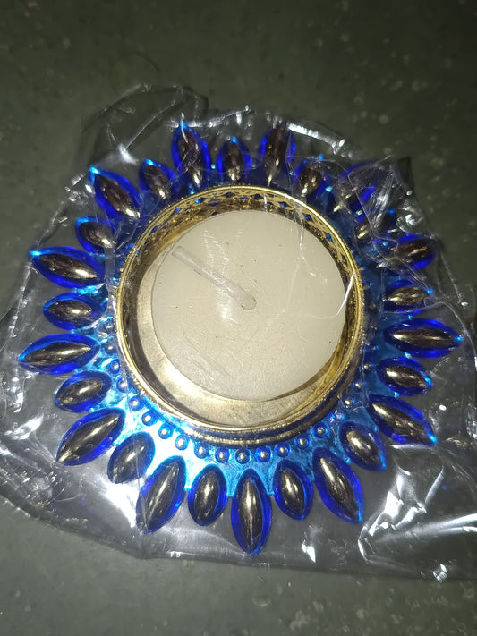 Handcrafted Decorated Kundan Floating Diwali Diya/Rangoli 4pcs